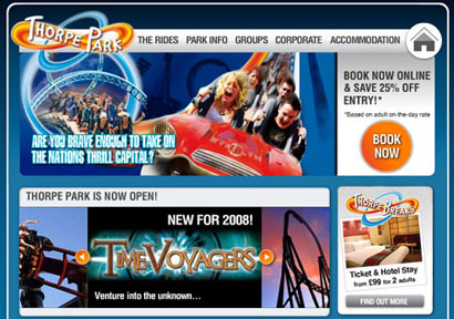 'Time Voyagergs' a Thorpe Park